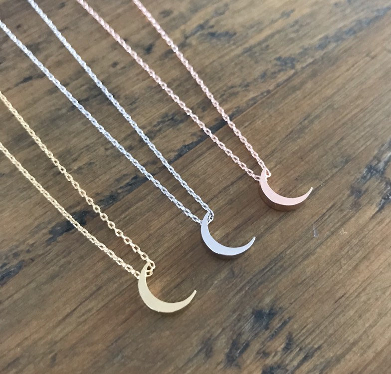 Mondsichel Halskette Rosegold, Gold, Silber - Geschenk Verpackt Mondsichel Halskette Rosegold, Gold, Silber - Geschenk Verpackt von TheCosmicChic