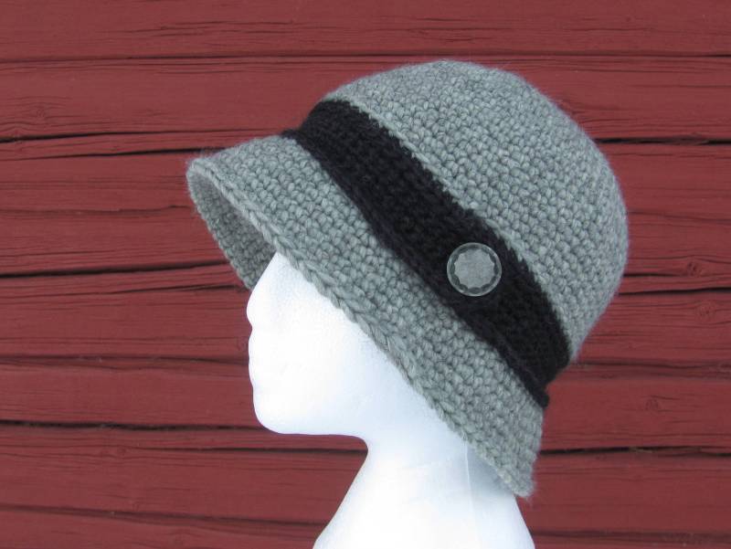 Damen Häkelhut, Vintage Stil Hut, Hut Mit Knopf, Geschenk Für Sie, Frühling Herbst Damen Häkelhut, Vintage Stil Hut, Hut Mit Knopf, Geschenk Für Sie, Frühling Herbst von TheCountessBoutique
