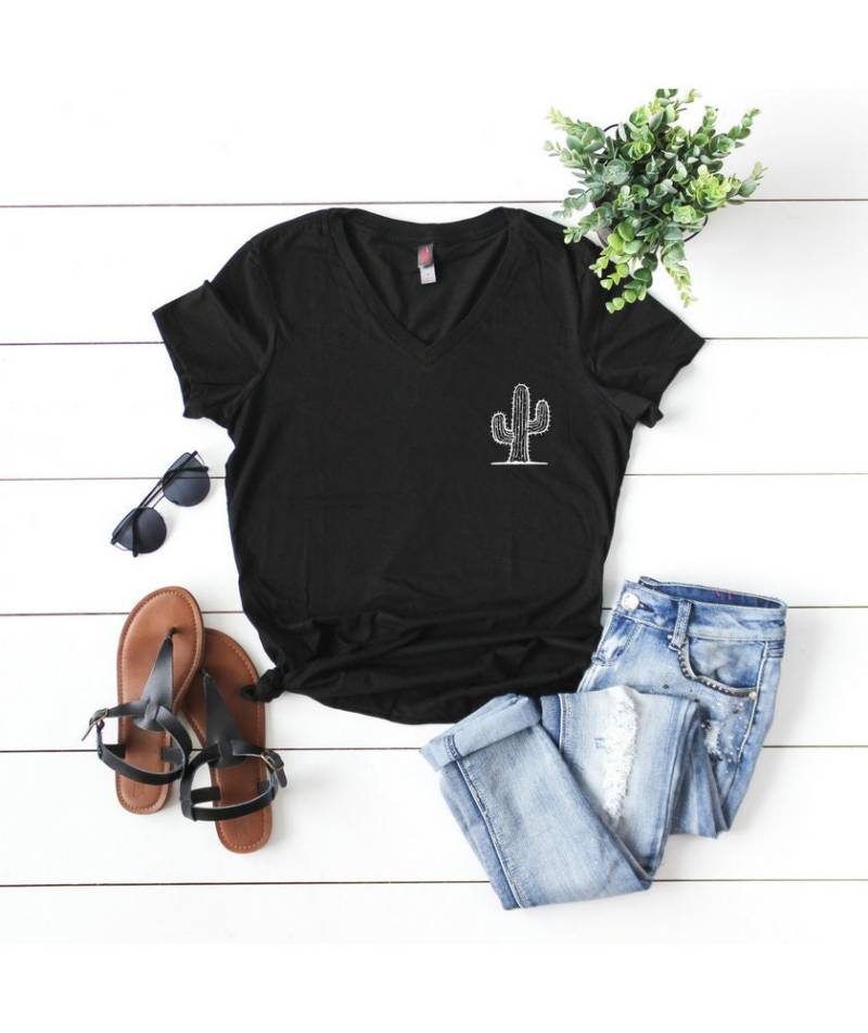 Pflanze Shirt Damen, Kaktus Shirt, T-Shirts Für Frauen, Tshirts Kaktus-T-Shirt, Natur-Shirt von TheCozyGal