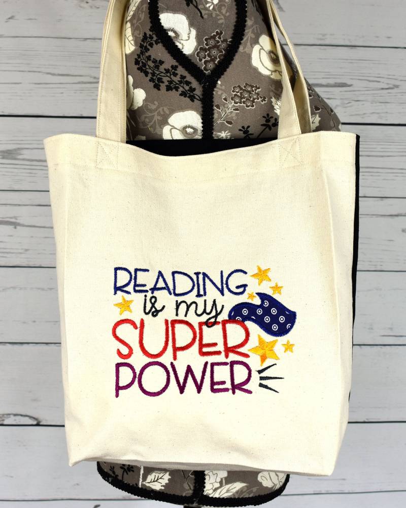 Bestickte Buchliebhaber-Einkaufstasche Geschenk Für Lehrerin Bestickte Buchliebhaber-Einkaufstasche Geschenk Für Lehrerin von TheCraftLadyCo