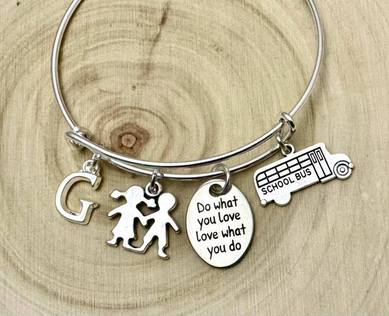 Bsa, Personalisierte Busfahrer Geschenk, Schulbusfahrer Armreif, Fahrer Und/Oder Hilfe Armband, Geschenk Für Einen von TheCraftista