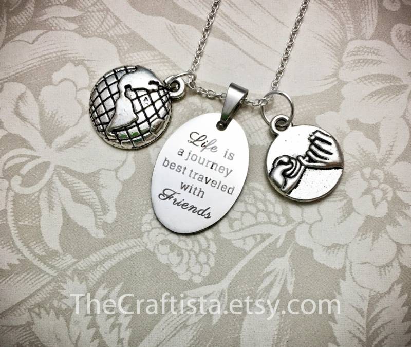 Freundschaftskette - Fr13 Geschenke Für Freunde, Pinky Promise Halskette, Freundschaftsschmuck, Swear Charm, Bff Abschluss Geschenk von TheCraftista