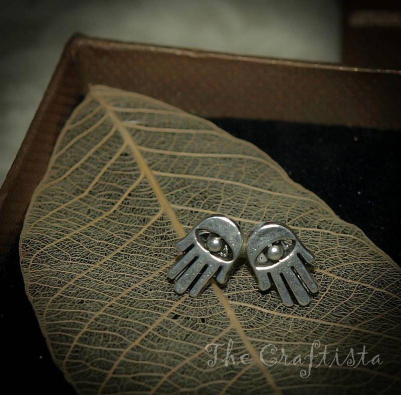 Hamsa Ohrstecker 12 Mm Evil Eye Ohrringe Schmuck von TheCraftista