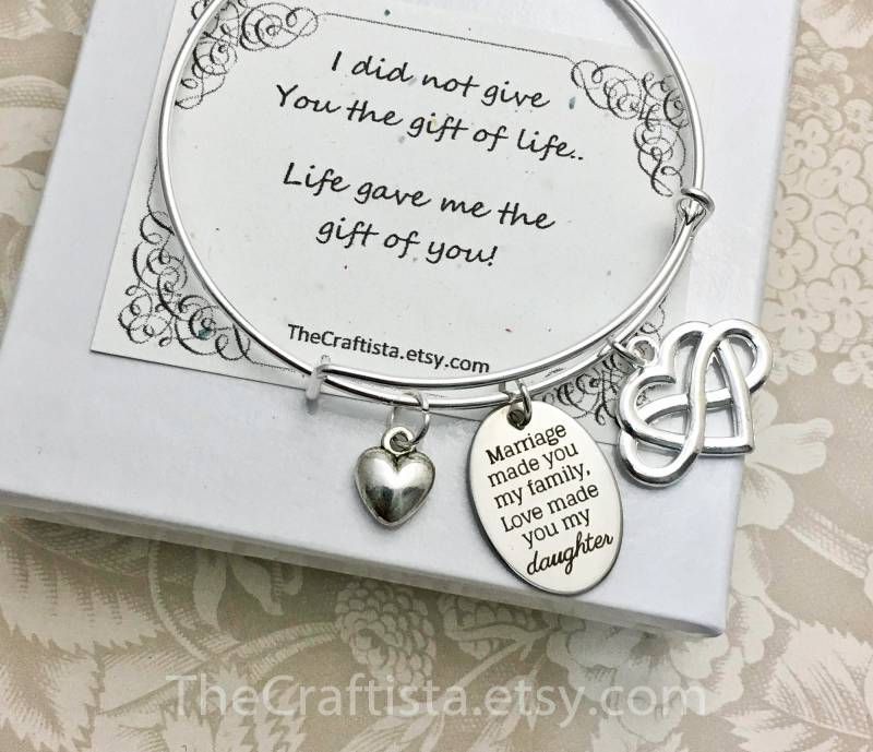 Sdb - Stieftochter Armreif, Geschenk Für Tochter Im Gesetz, Von Stiefmutter, Geschenke, Geschenke Stieftochter, Armreif von TheCraftista