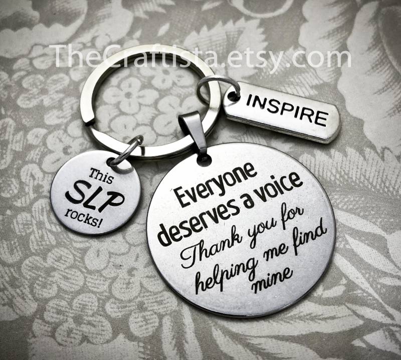 Slp Schlüsselanhänger, Slpk, Sprechtherapie Schlüsselbund, Geschenk, Sprachtherapie Geschenke Für Logopäde, Sprachpathologie von TheCraftista