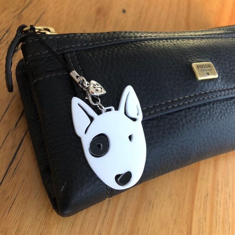 Bull Terrier Charm, Baumeln, Schlüsselanhänger, Dekoration Bull Terrier Charm, Baumeln, Schlüsselanhänger, Dekoration von TheCraftyBT