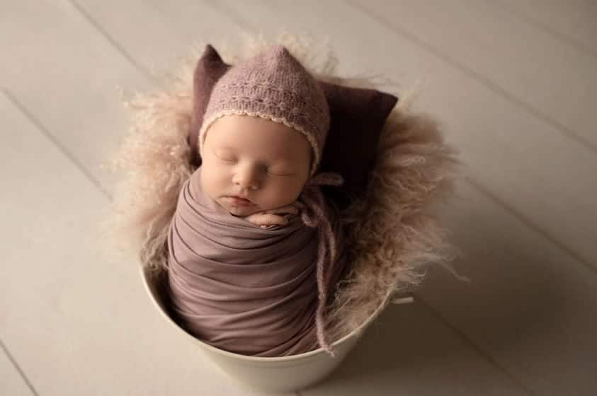 Flieder Baby Mütze, Lila Neugeborene Lavendel Mütze Helllila von TheCraftyEuropean