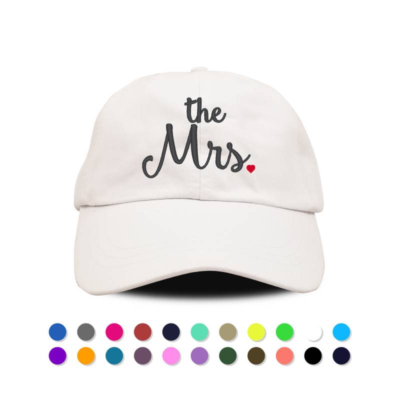 The Mrs. Bestickter Hut Baumwolltwill Flitterwochen Geschenk The Mrs. Bestickter Hut Baumwolltwill Flitterwochen Geschenk von TheCraftyStitches