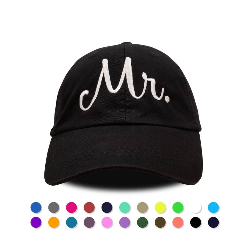 Mr. Hat Bestickter Baumwoll-Twill Bräutigam Hochzeitsreise Geschenk von TheCraftyStitches