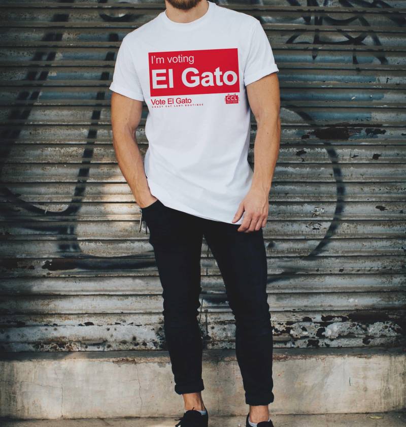 T-Shirt, Jeremy Corbyn Vote El Gato Verrückte Katzen-Lady, Lustiges Katzenliebhaber Geschenk, Katze, Katzent-Shirt von TheCrazyCatBoutique