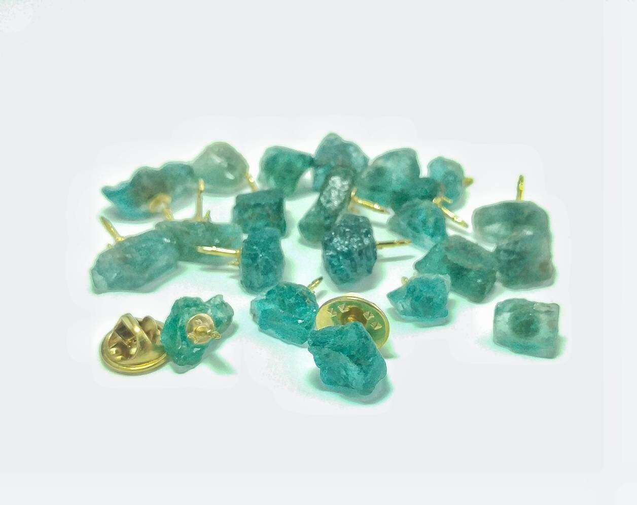 Neon Blau Apatit Kristall Hut Pins von TheCreationCoop
