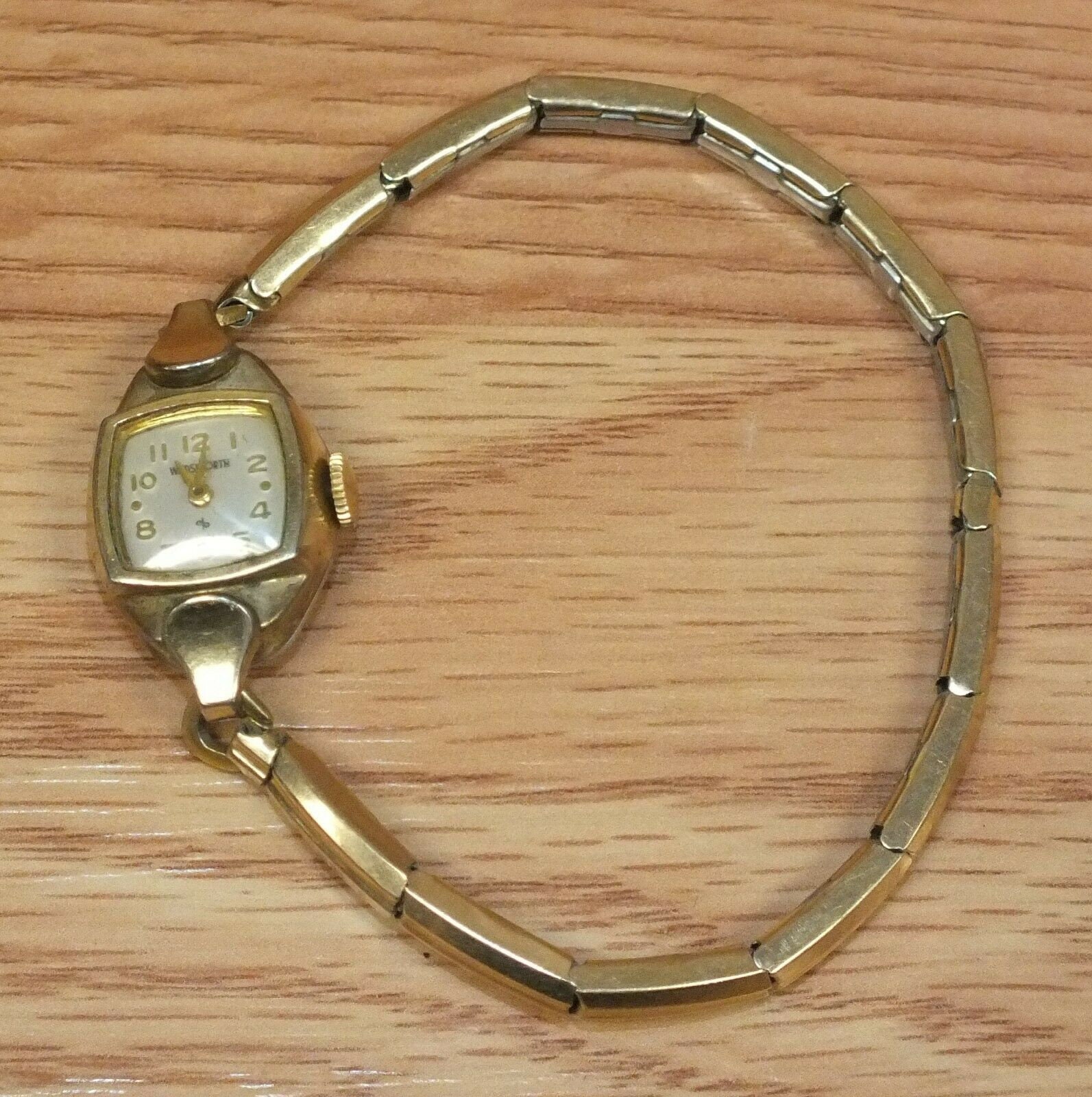 Echte Vintage Wadsworth Gold Ton Damen Armbanduhr Read von TheCrewMBD