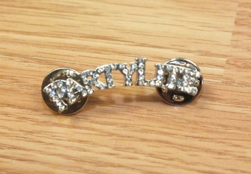 Silberton Mit Strass Vintage Partylite Sammel Pin Anstecknadel Anstecker Read von TheCrewMBD