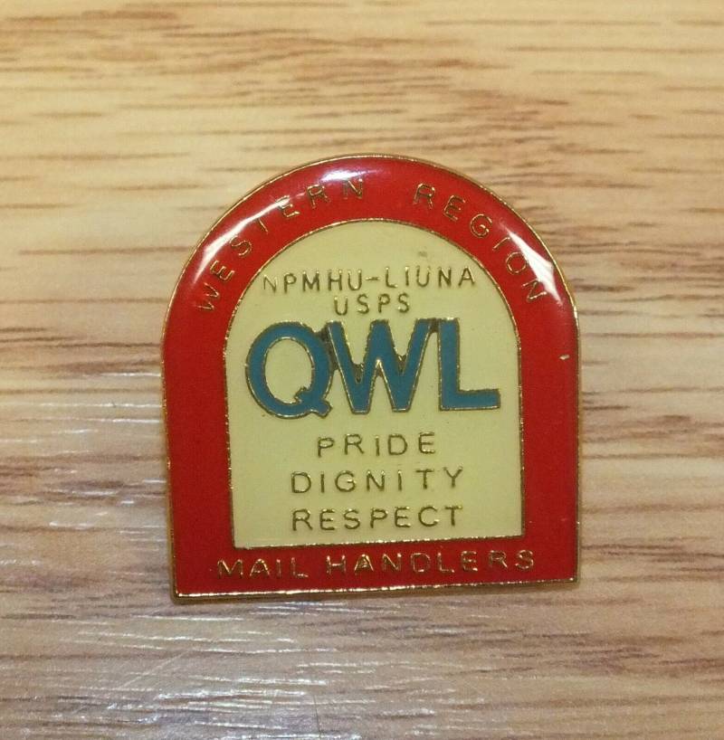 Western Region Qwl Npmhu-Liuna Usps Mail Handler Vintage Emaille Anstecknadel von TheCrewMBD