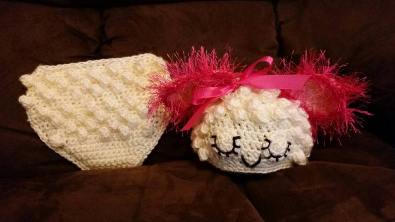 Baby Lamm Häkeln Kostüm Und Foto Prop von TheCrochetCorgi