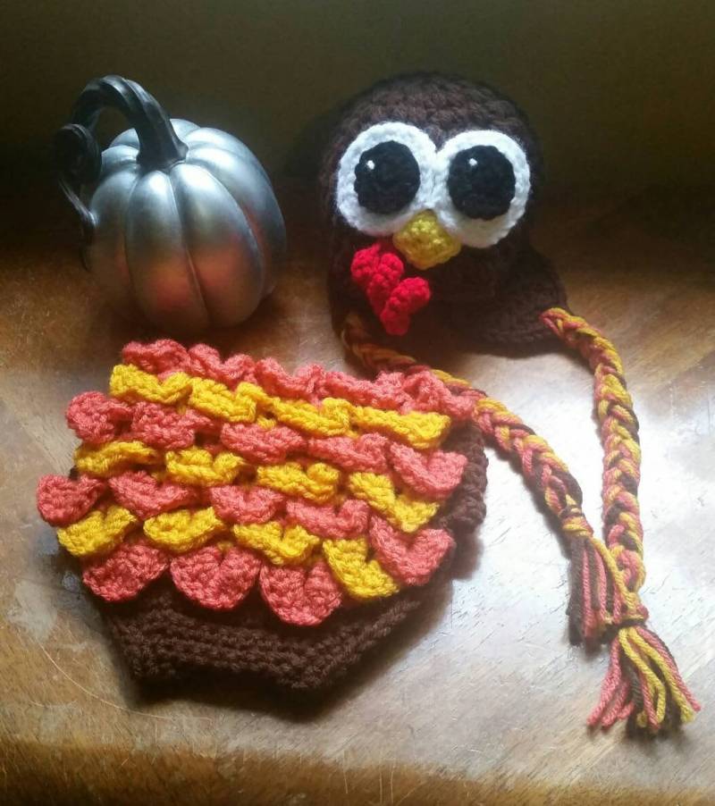 Baby Truthahn Kostüm Und Foto Requisite von TheCrochetCorgi