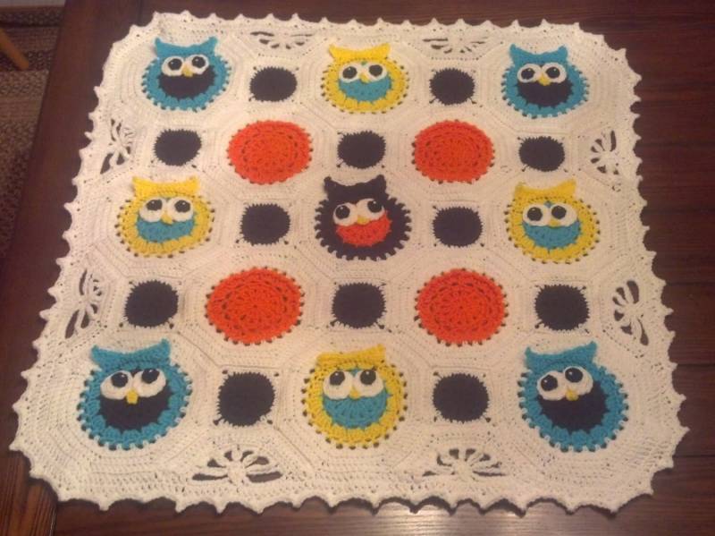 Eule Obsession Decke von TheCrochetCorgi