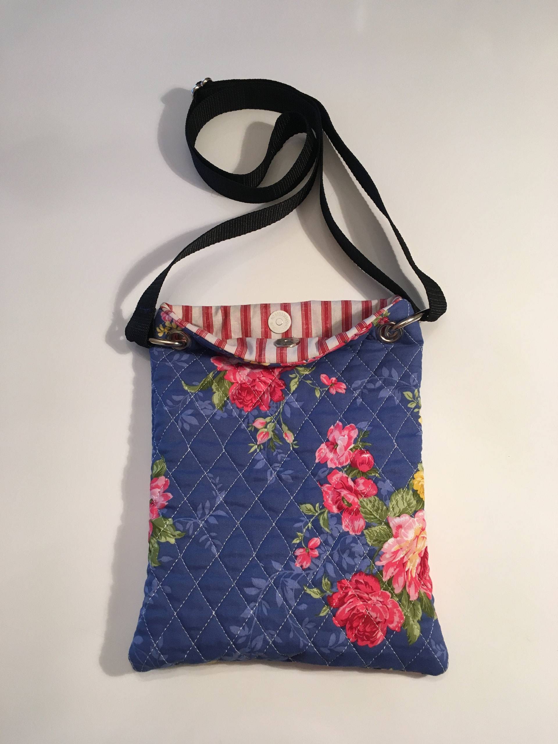 Cross Body, Geldbörse, Handtasche, Walkie Talkie Tasche, Para Pro Paraeducator, Schule, Blau, Verstellbarer Riemen, Gesteppt von TheCrossBodyBagShop