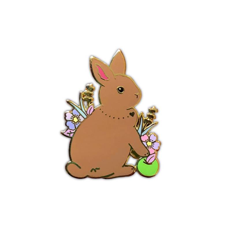 Braunes Kaninchen Emaille Pin Gold Pin, Haustier Geschenk Braunes Kaninchen Emaille Pin Gold Pin, Haustier Geschenk von TheCrownedRabbit