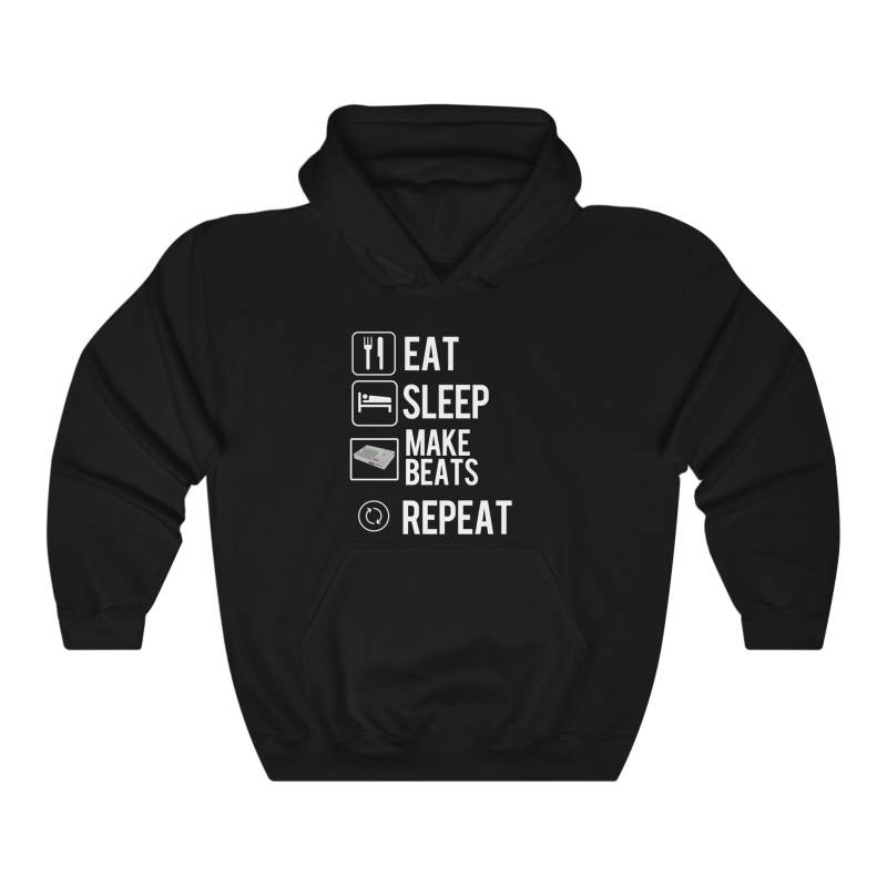 Eat Sleep Make Beats Repeat Hoodie - Hip Hop Musik Hersteller Pullover von TheCultureRef