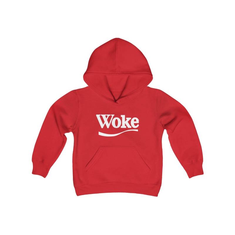 stay Woke Like Coke Hoodie Jugend Kinder Größe Classic Rot Pullover von TheCultureRef