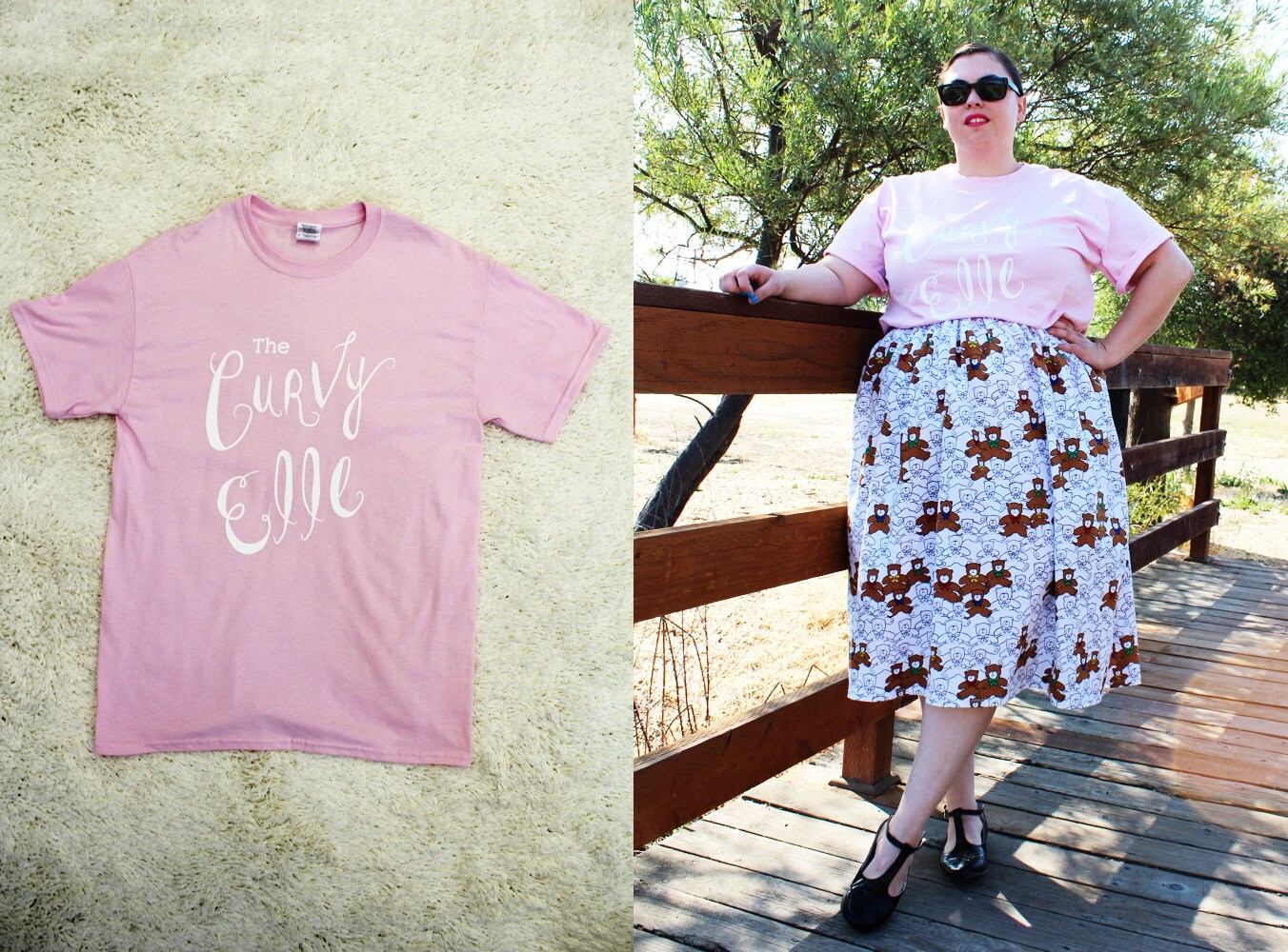 Kurvige Elle Rosa Logo T-Shirt Unisex | Größe M-5 X Kurvige Elle Rosa Logo T-Shirt Unisex | Größe M-5 X von TheCurvyElle