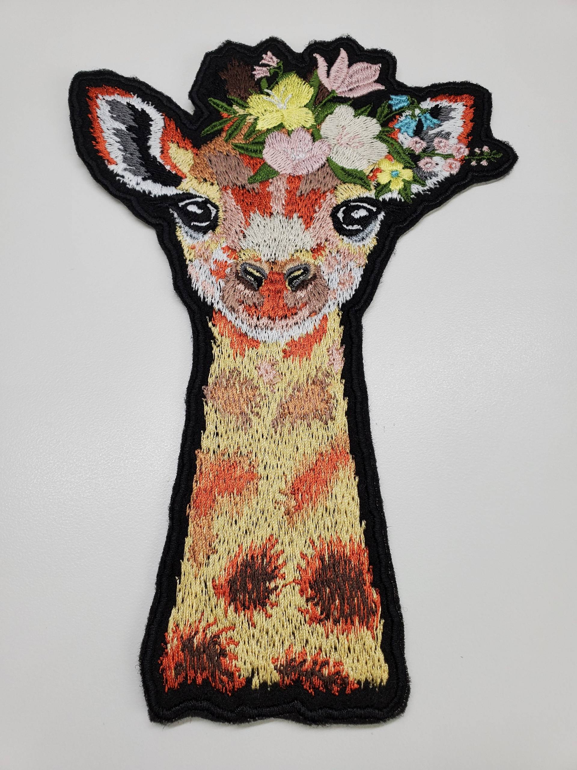 Giraffe Aufnäher - Dschungel Patches Florale Giraffen Stickdateien Safari Patch Tier Geschenk von TheCuttingCafeShop