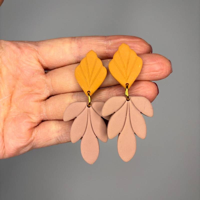 Weide | Blatt Tropfen Ohrringe Aus Polymer-Ton Von Der Natur Inspirierte Eleganz von TheDabblerEffectDE