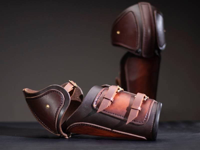 Arm Rüstung | Lederrüstung Armreifen Ellenbogen - Braun Arm Rüstung | Lederrüstung Armreifen Ellenbogen - Braun von TheDarkHorseWorkshop