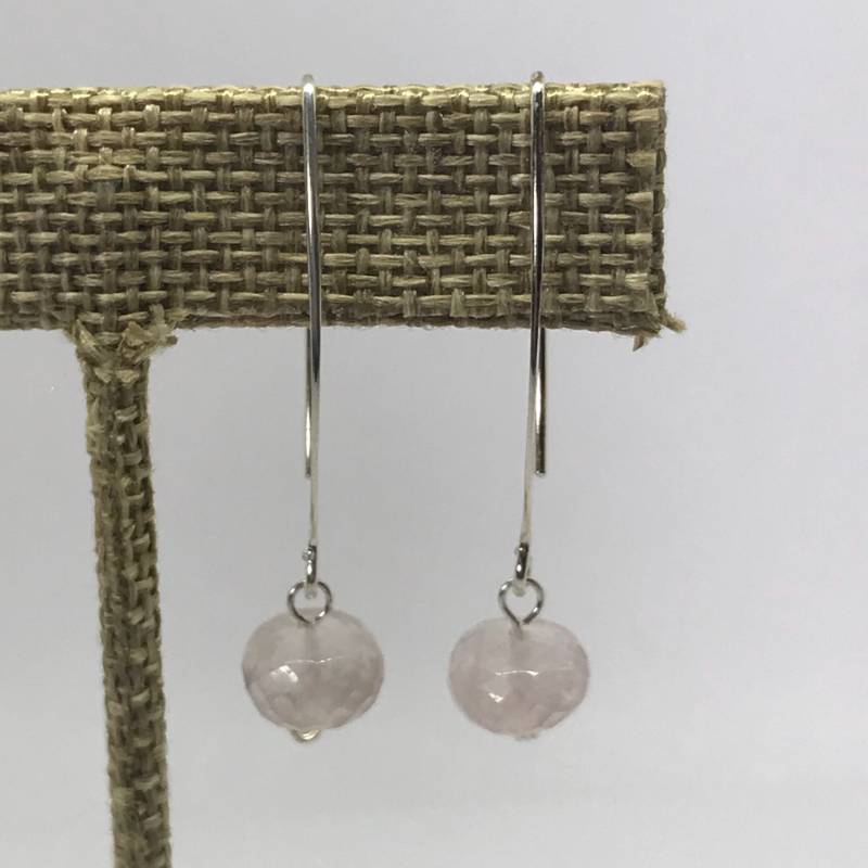 Facettenreiche Morganiten-Ohrringe-Sterling Silber-Pink Stone Jewelry-Love Stone-July Birthstone-Birthstone von TheDesertGoddess