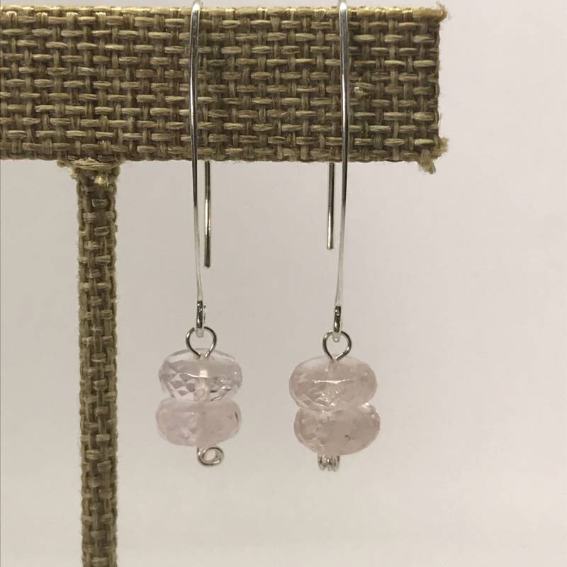 Morganit Ohrringe-Sterling Silber-Pink Stone Jewelry-Love Stone-July Birthstone-Birthstone von TheDesertGoddess