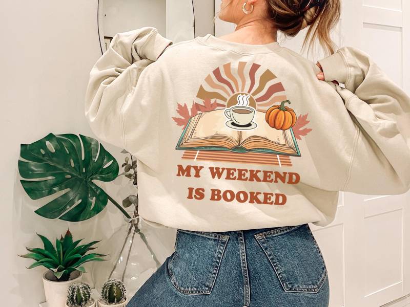 Gemütliches Buch-Liebhaber-Sweatshirt Retro Herbst-Lesepullover Gemütliches Buch-Liebhaber-Sweatshirt Retro Herbst-Lesepullover von TheDigitalBlossoms