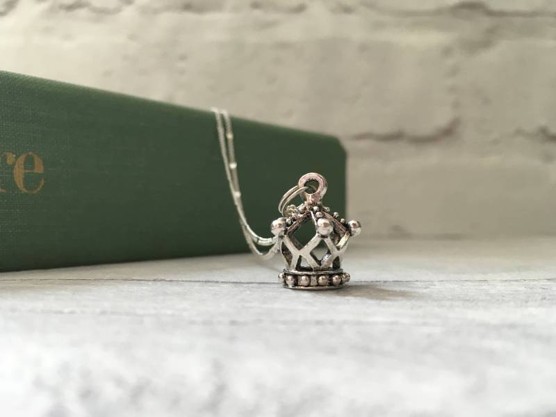 Handgemachte Silber Krone Halskette, 3D Anhänger, Geschenk Für Sie von TheDorothyDays