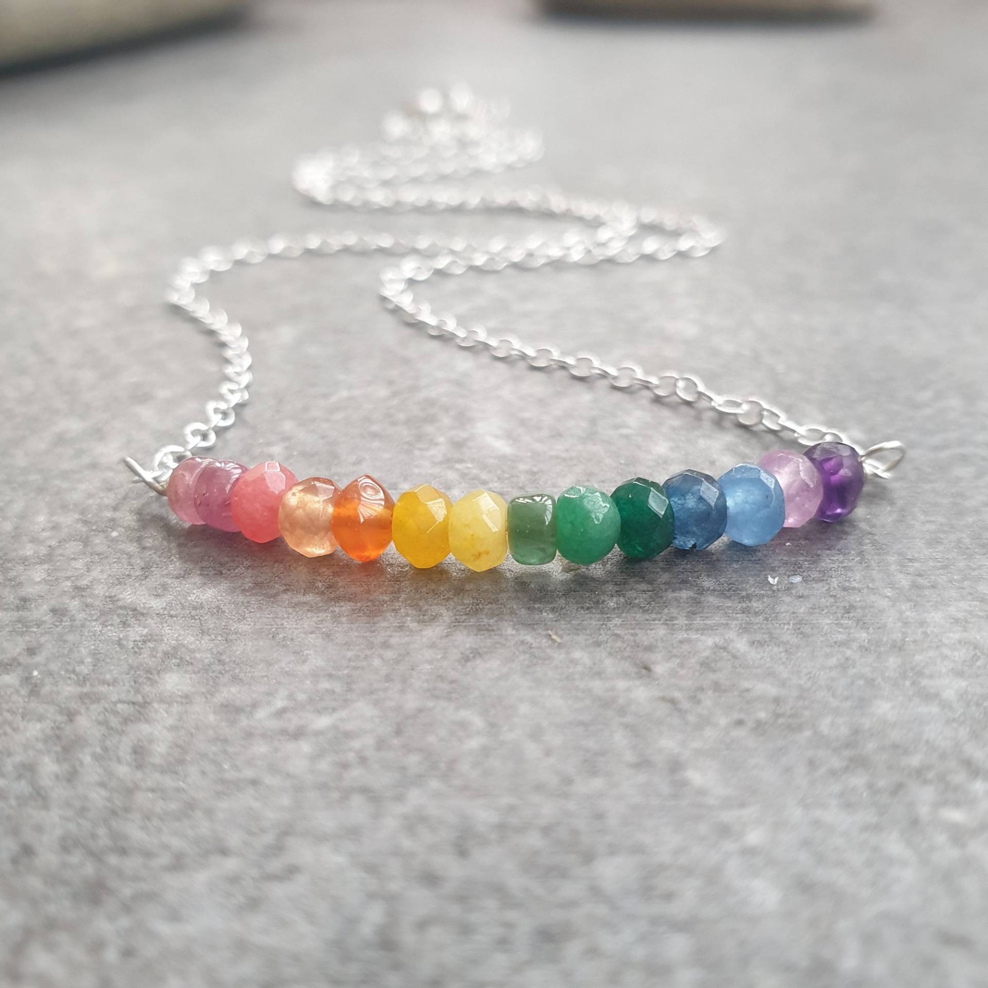 Regenbogen Turmalin Anhänger, Oktober Geburtsstein Halskette, Brautjungfer Geschenk, Schmuck Regenbogen Turmalin Anhänger, Oktober Geburtsstein Halskette, Brautjungfer Geschenk, Schmuck von TheDragonflyLane