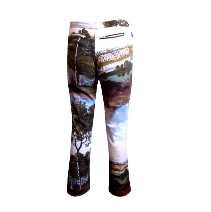 Moschino Jeans | Seltener Runway Vintage Pop Art Druck Von Pierre Lecomte 1990Er 90Er Jahre Damen Avantgarde Designer Gemälde Szene Neuheit von TheDreamVintage