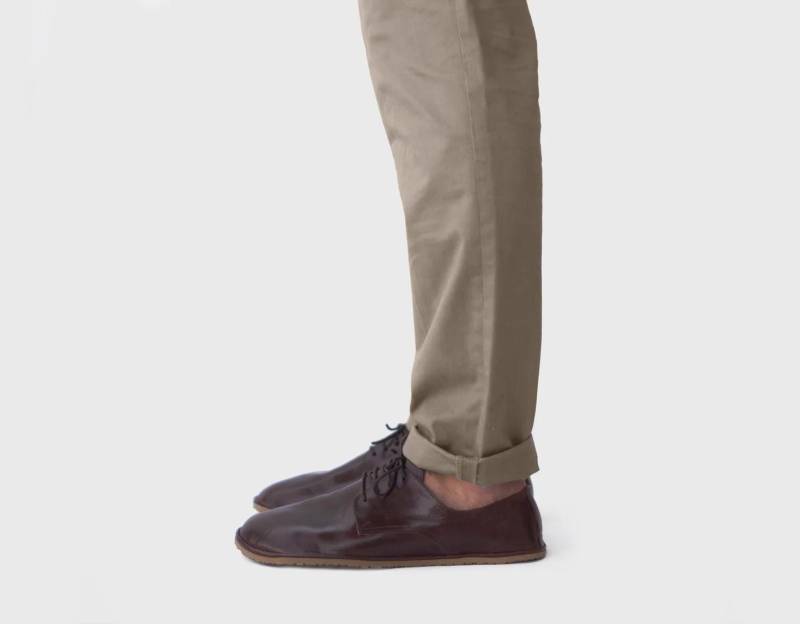 Schlichter Zehenderby in Braun - Braune Lederschuhe Barfußschuhe Schlichter Zehenderby in Braun - Braune Lederschuhe Barfußschuhe von TheDrifterLeather
