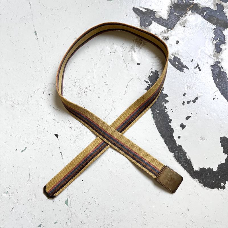 60S Gürtel Unisex Textil Metall Verstellbar Canvas Vintage Textilgürtel Koppelgürtel Stoffgürtel Damen Herren von TheDustyDecades