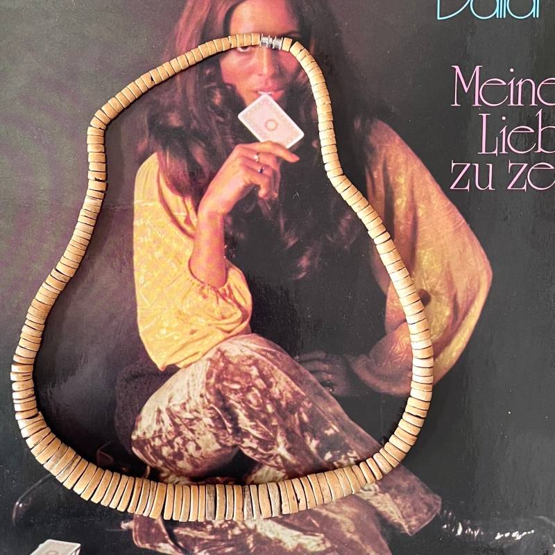 Vintage Kette Natur Holzscheiben Original 80Er Modeschmuck Drehverschluss Hippie Folk von TheDustyDecades