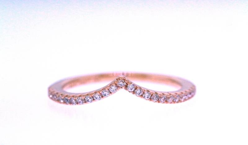 Pandora Rose Vergoldet Funkelnder Wishbone Ring von TheEclecticistShop