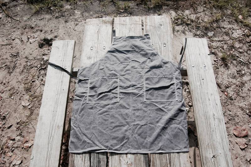 Bio Bienenwachs Baumwolle Canvas Mit Ledervollschürze von TheEcoDrapes