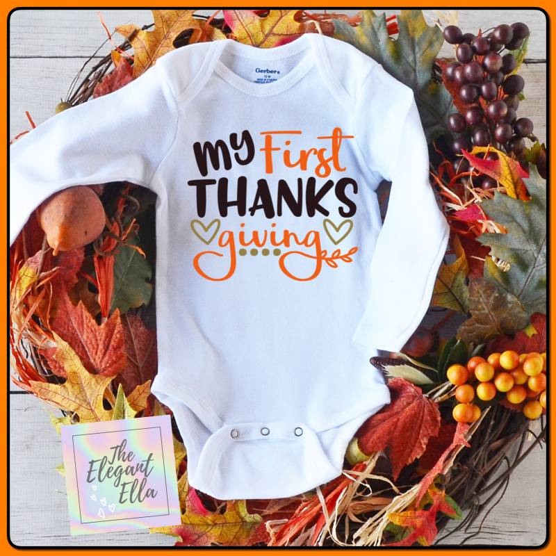 Mein Erstes Thanksgiving Shirt, Jungen Bib, My 1st Mein Erstes Thanksgiving Shirt, Jungen Bib, My 1st von TheElegantElla