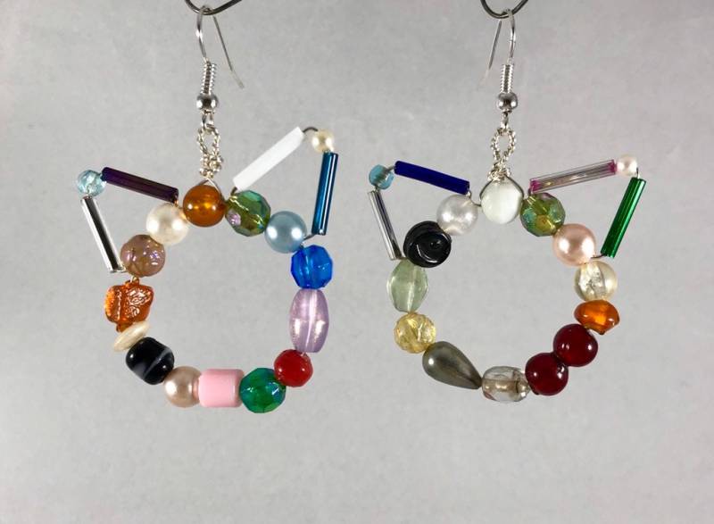 Multicolor Eclecticat Ohrringe B By The Elven Cat von TheElvenCat