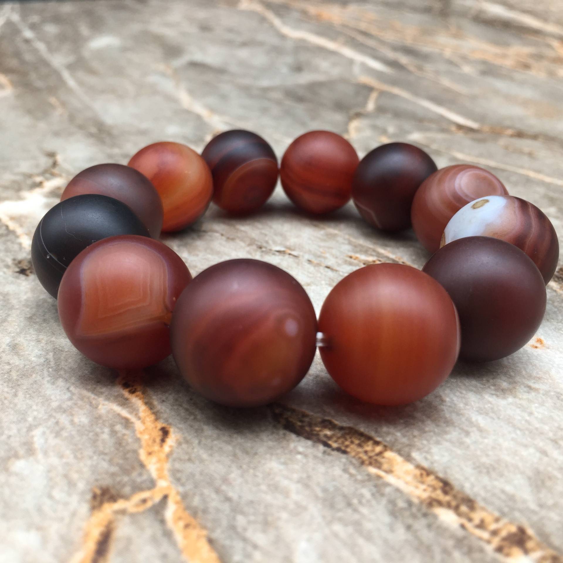 Für Him-Natural Achat Armband 11 "Sky Gem' Herren Mode Accessoires Für Him-Natural Achat Armband 11 "Sky Gem' Herren Mode Accessoires von TheEmpressesStory