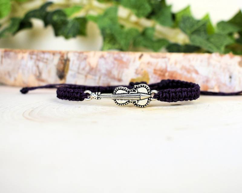 Geigen Armband - Hanf Musik Cello Viola Bass Orchester Schmuck Geschenke Für Geiger Cellist Bossi Streichquartett von TheEnglishIvy