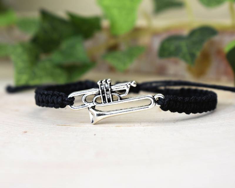 Ventil Posaune Armband Für Männer Oder Frauen - Hanf Einstellbarer Musikschmuck, Geschenke Spieler, Musiker, Bandschmuck von TheEnglishIvy