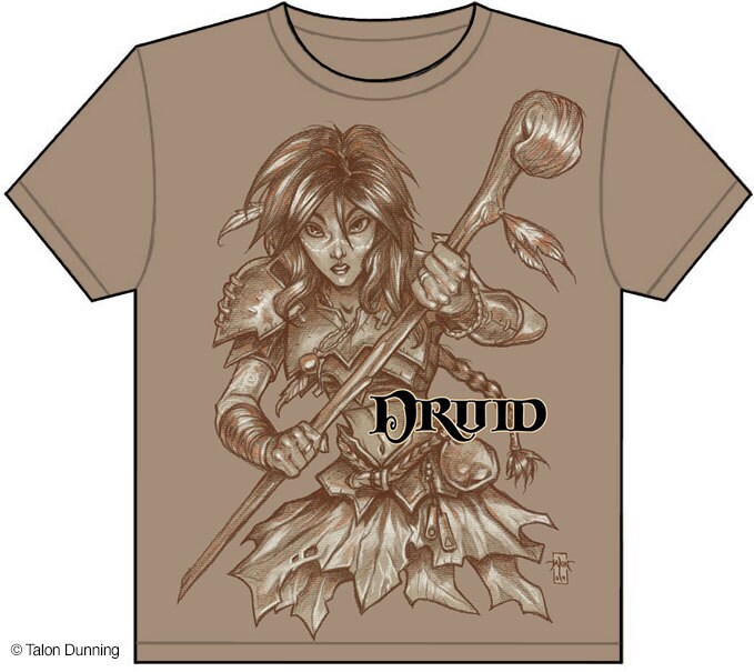 Dungeons & Dragons Classic Classes Druid T-Shirt Dungeons & Dragons Classic Classes Druid T-Shirt von TheFantasticGallery