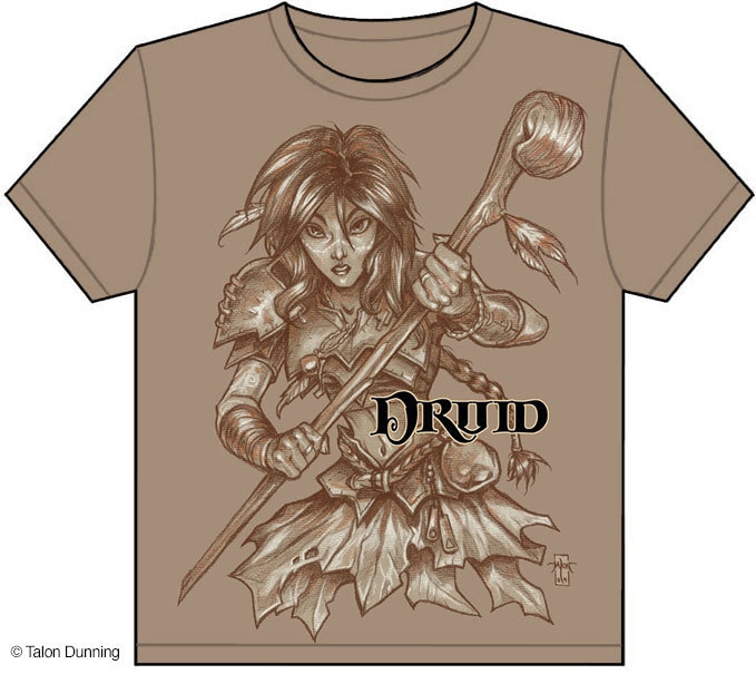 Dungeons & Dragons Classic Classes Druid T-Shirt Dungeons & Dragons Classic Classes Druid T-Shirt von TheFantasticGallery