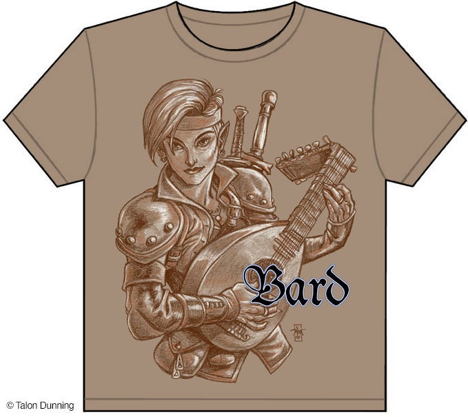 Dungeons & Dragons Classic Klassen Barden Shirt von TheFantasticGallery