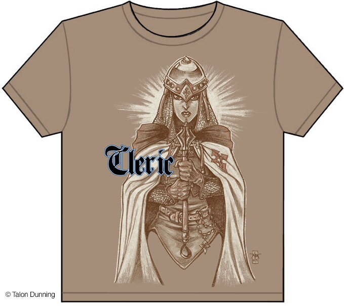 Dungeons & Dragons Classic Klassen Kleriker Shirt Dungeons & Dragons Classic Klassen Kleriker Shirt von TheFantasticGallery