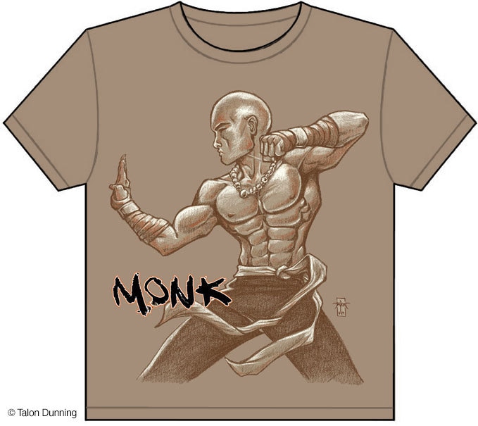 Dungeons & Dragons Classic Klassen Mönch Shirt Dungeons & Dragons Classic Klassen Mönch Shirt von TheFantasticGallery